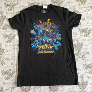 Marvel T-Shirt women medium black‎